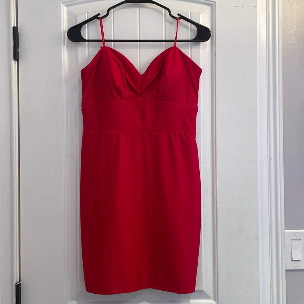 Women's size 9 red 'City Studio' Mid- length dress